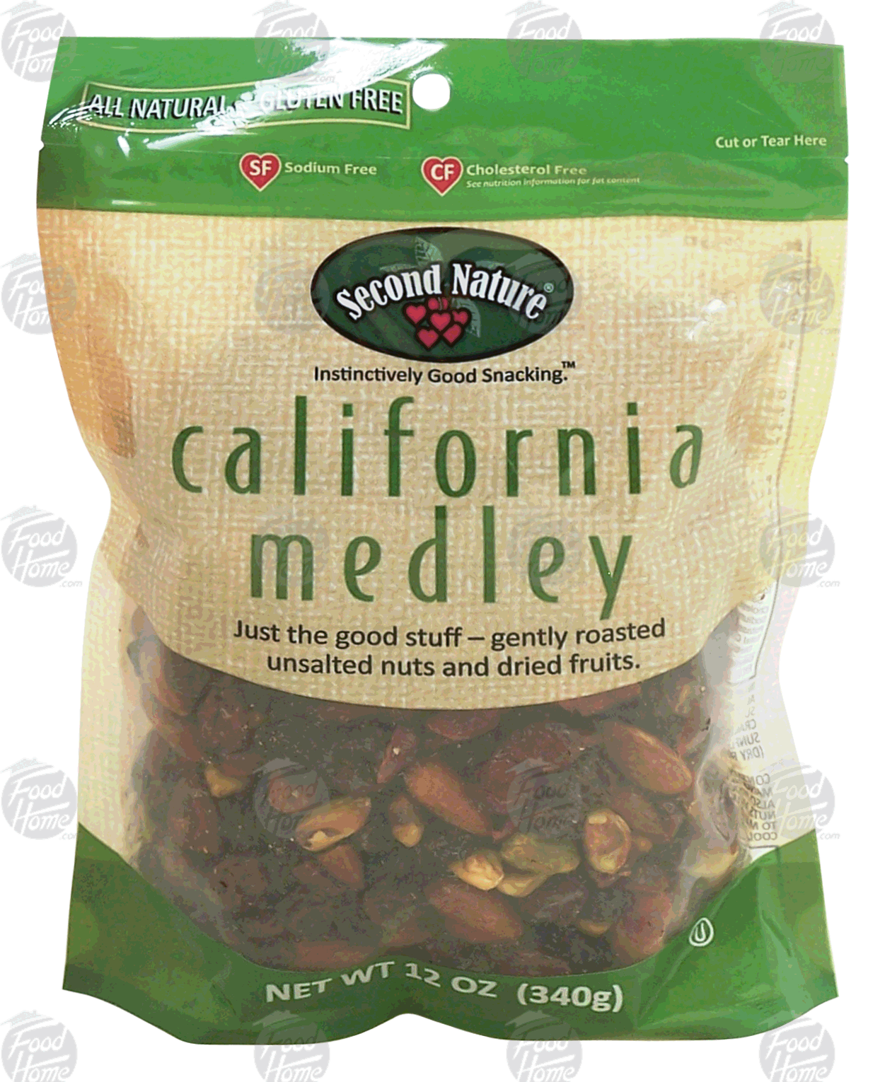 Second Nature california medley unsalted nuts and dried fruits Full-Size Picture